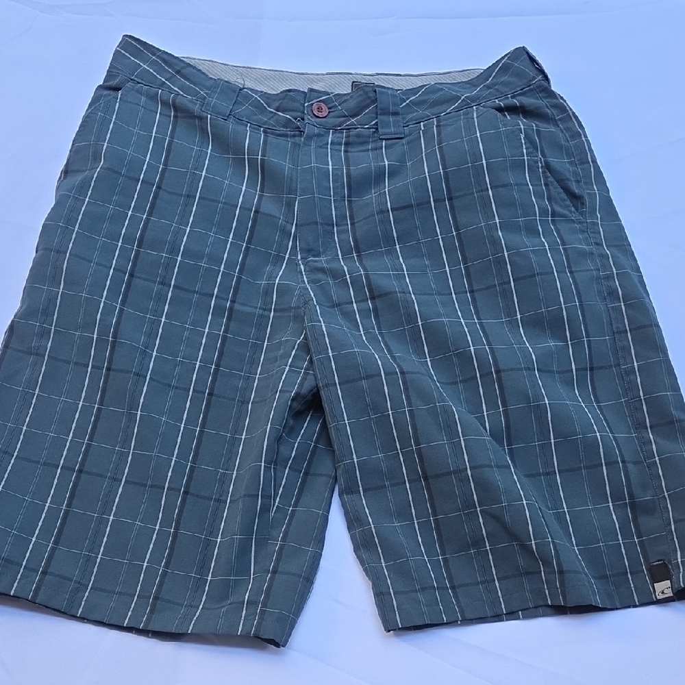 O'Neill Teal Plaid Men's Shorts